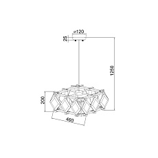 Подвесная люстра Vele Luce Vittoria VL3053L04 4