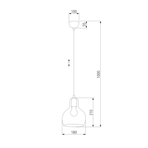 Подвесной светильник TK Lighting 600 Mango 1 Фото № 2