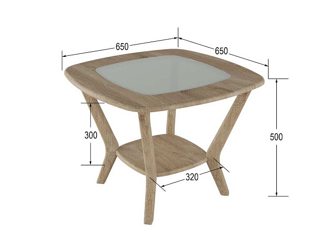 Журнальный стол Мебелик Мельбурн 007007 изображение 3 Журнальный стол Мебелик Мельбурн 007007 Фото № 3