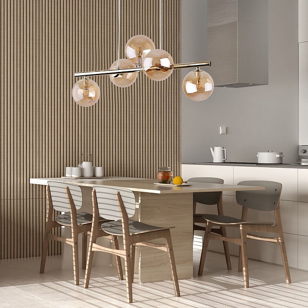 Подвесная люстра TK Lighting 4549 Estera Gold Фото № 6
