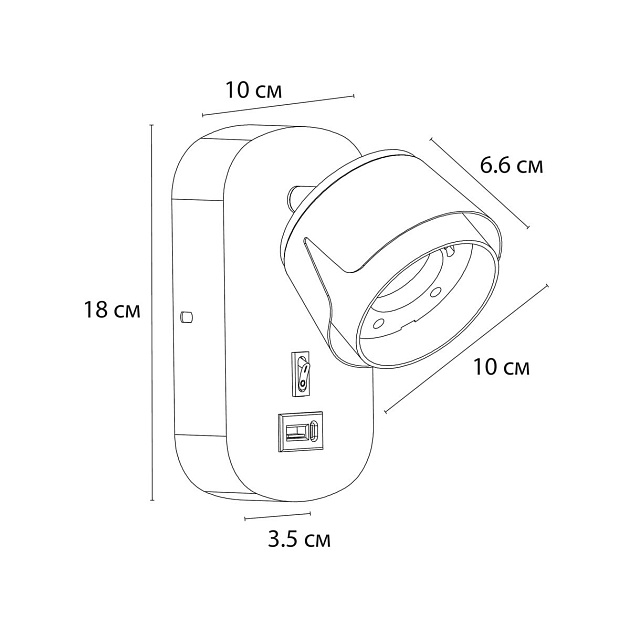 Спот Arte Lamp Amaks A8026AP-1BK Фото № 2