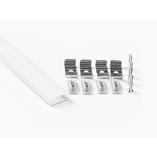 Профиль накладной LEDS POWER СПН1707 алюм. анод-й с матовым рассеивателем 2м 008394 1