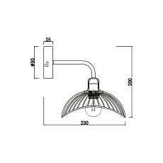 Бра Vele Luce Gorgon VL5384W01 3