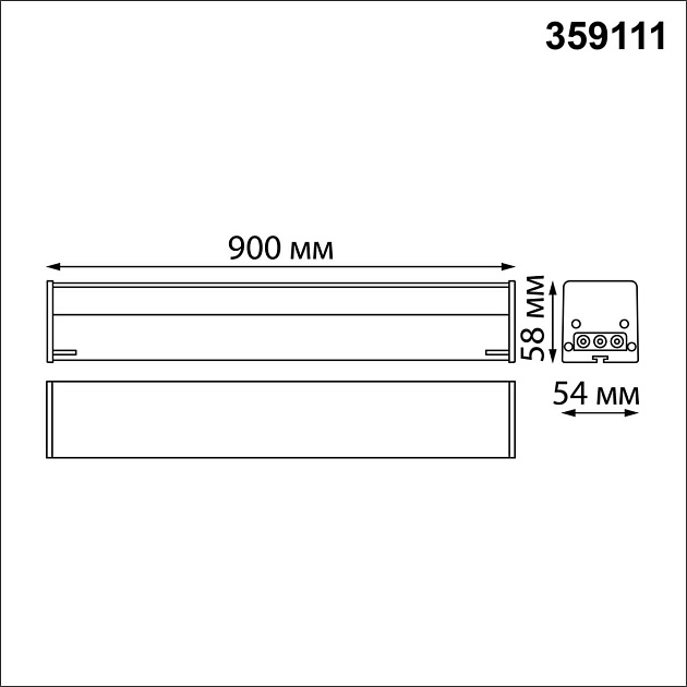 Линейный светодиодный светильник Novotech Over Bits 359111 Фото № 8