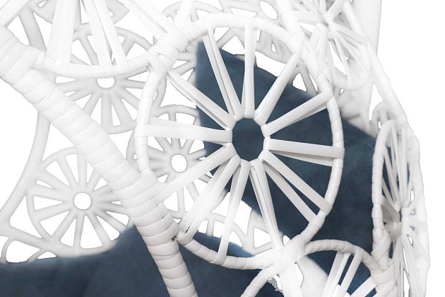 Подвесное кресло AksHome Bali белый, исскуственнный ротанг 75209 изображение 4 Подвесное кресло AksHome Bali белый, исскуственнный ротанг 75209 Фото № 4