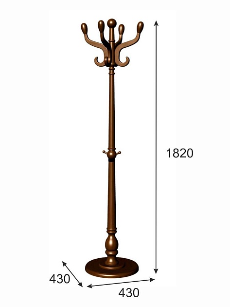 Напольная вешалка Мебелик В 1Н 000132 изображение 3 Напольная вешалка Мебелик В 1Н 000132 Фото № 3