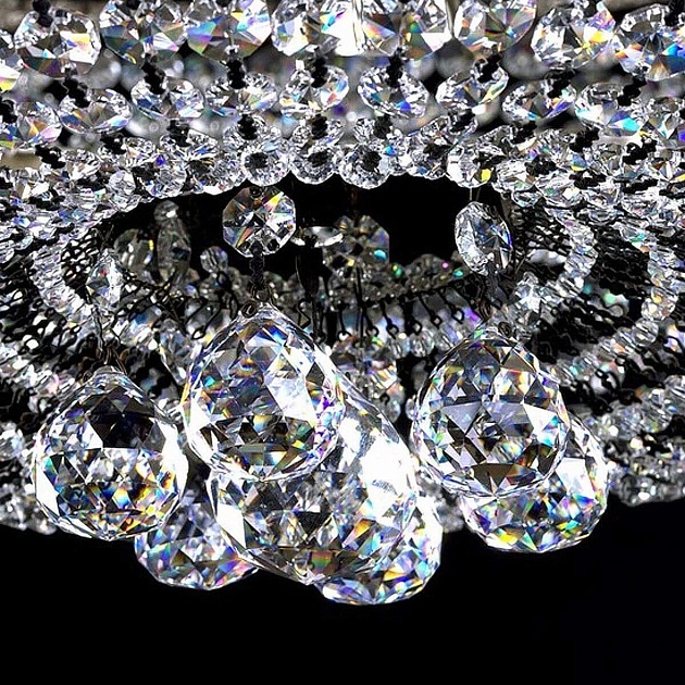 Потолочная люстра Artglass Gerta Dia 800 Nickel CE Фото № 3