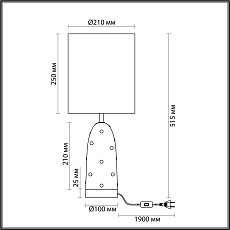 Настольная лампа Odeon Light Exclusive Modern Pollen 5423/1T 4