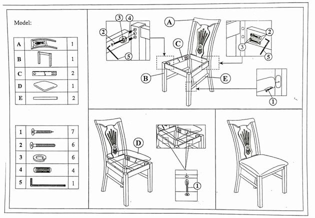 Кухонный стул Woodville Arfa 1588 Фото № 2