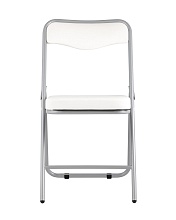 Складной стул Stool Group Джонни экокожа белый каркас металлик fb-jonny-eco-100 2