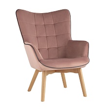 Кресло Stool Group Манго велюр розовый MANCO HLR-34