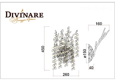 Бра Divinare Salice 3134/01 AP-2 1