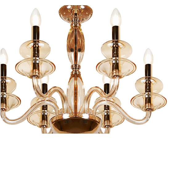 Подвесная люстра iLamp Mercury P9448-6 Gold изображение 4 Подвесная люстра iLamp Mercury P9448-6 Gold Фото № 4