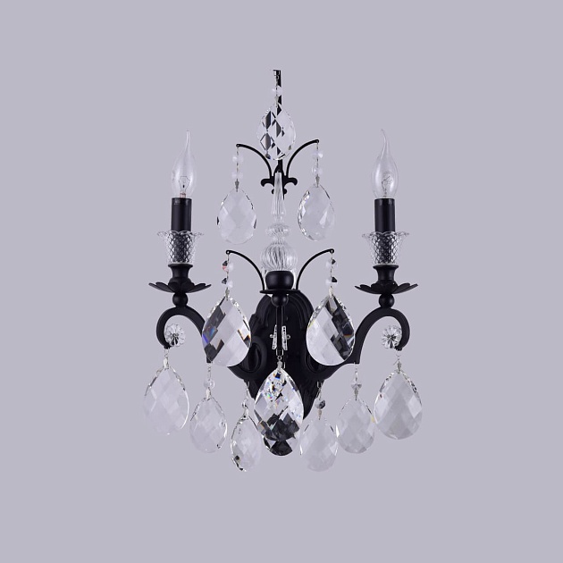 Бра Crystal Lux Magnifico AP2 Black/Transparent изображение 1 Бра Crystal Lux Magnifico AP2 Black/Transparent Фото № 1