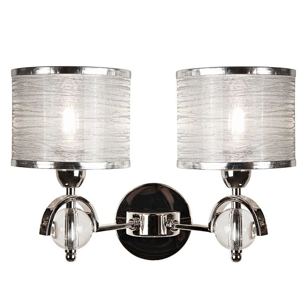 Бра iLamp Chelsea W2400-2 Nickel Фото № 1