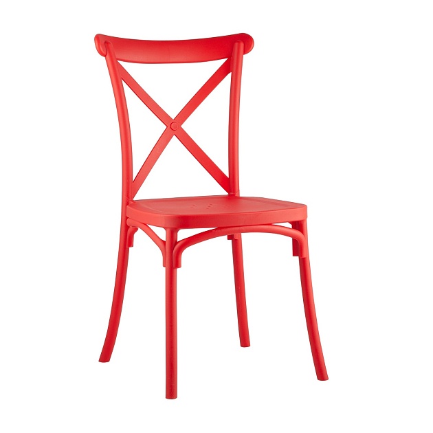 Кухонный стул Stool Group Кроссбэк пластиковый красный Y030 red Фото № 1