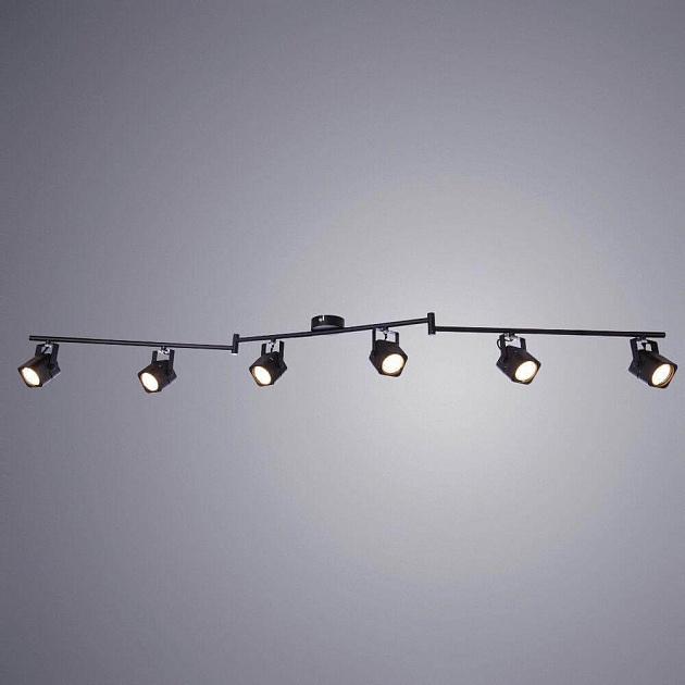 Трековая система Arte Lamp Lente A1314PL-6BK Фото № 3