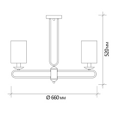 Подвесная люстра Escada Eclipse 10166/5PL Brass 1