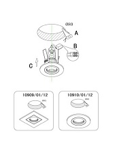 Встраиваемый светильник Lucide Eas 10909/01/12 2