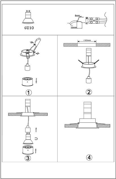 Встраиваемый светильник Lucide Embed 22958/01/30 изображение 3 Встраиваемый светильник Lucide Embed 22958/01/30 Фото № 3