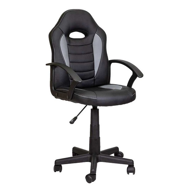 Игровое кресло AksHome Race серый, экокожа 62969 изображение 1 Игровое кресло AksHome Race серый, экокожа 62969 Фото № 1