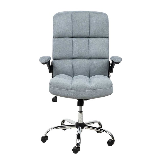 Кресло руководителя AksHome Caesar серый, велюр 86365 Фото № 12