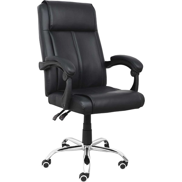 Кресло руководителя AksHome Brighton чёрный, экокожа 80024 Фото № 1