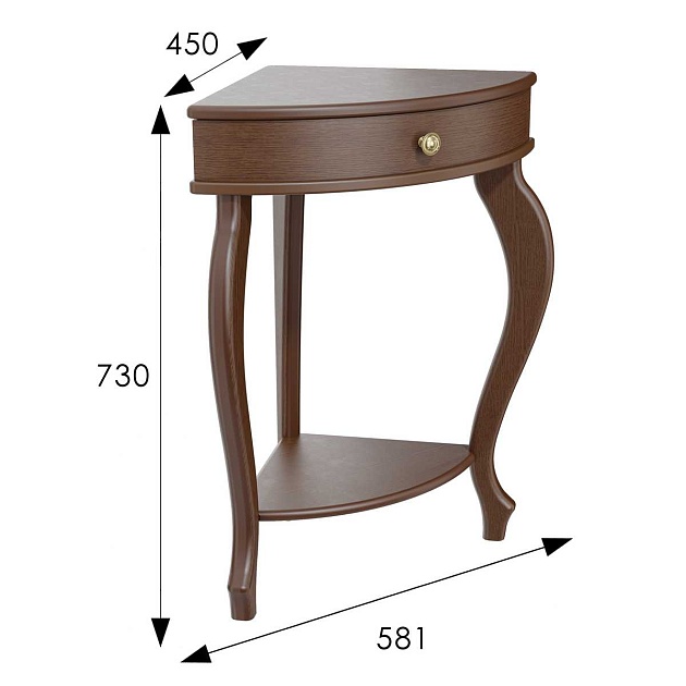 Консоль Мебелик Элегант Л 008531 Фото № 3