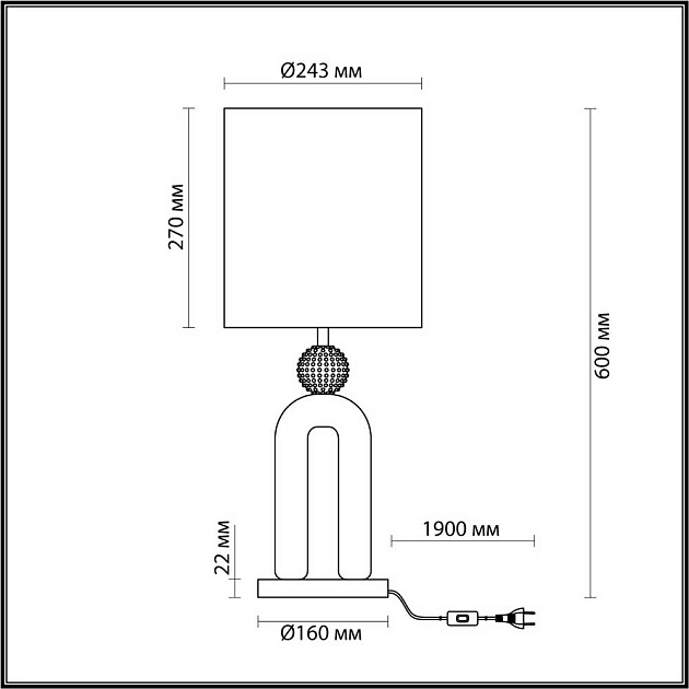 Настольная лампа Odeon Light Exclusive Bagel 5410/1T изображение 6 Настольная лампа Odeon Light Exclusive Bagel 5410/1T Фото № 6