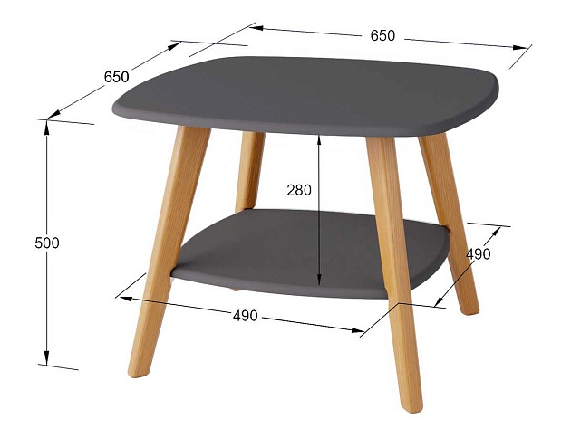 Журнальный стол Мебелик Хадсон 006934 изображение 3 Журнальный стол Мебелик Хадсон 006934 Фото № 3