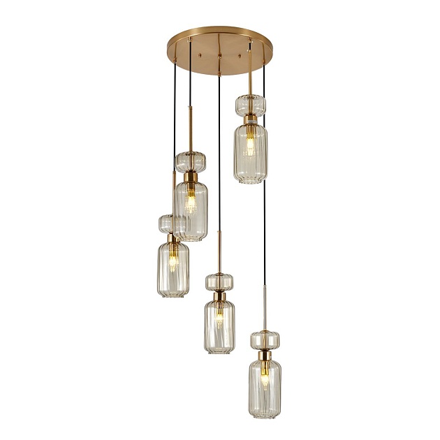 Подвесная люстра Escada Gloss 1141/5S Beige изображение 4 Подвесная люстра Escada Gloss 1141/5S Beige Фото № 4