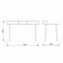 Письменный стол AksHome Jasper серый, металл 86201 1