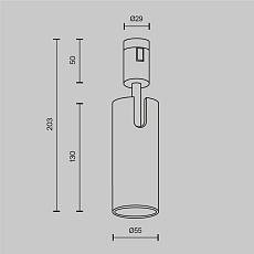 Трековый светильник Maytoni Technical Focus Led TR144-1-12W4K-W-B 1
