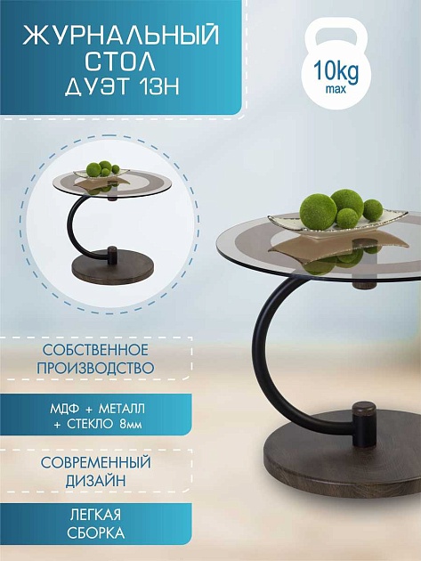 Журнальный стол Мебелик Дуэт 13Н 007246 изображение 5 Журнальный стол Мебелик Дуэт 13Н 007246 Фото № 5