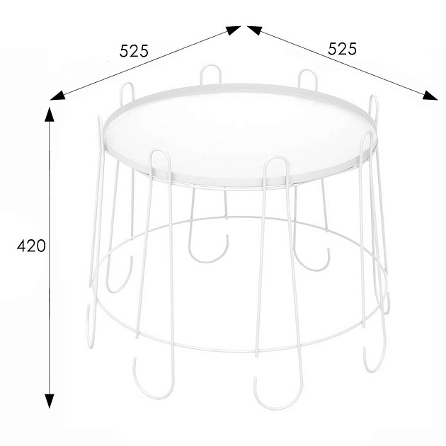 Журнальный стол Мебелик SHT-CT6-2 008659 изображение 3 Журнальный стол Мебелик SHT-CT6-2 008659 Фото № 3