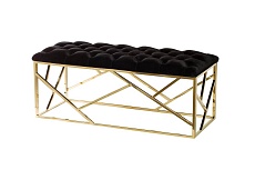 Банкетка Garda Decor GY-BEN7835Gold-BL 3