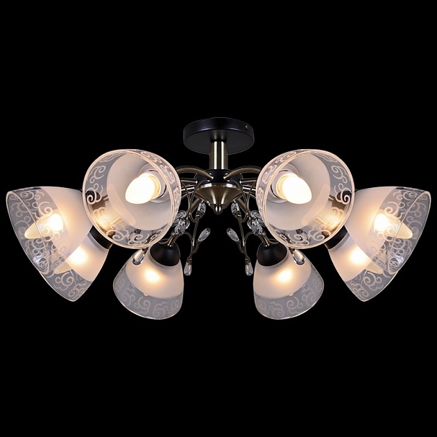 Потолочная люстра Illumico IL0287-8CSQ-29 BK AB Фото № 1