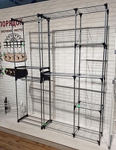 Гардеробная вешалка Sheffilton SHT-WR125 черный/хром лак 4404561201 4