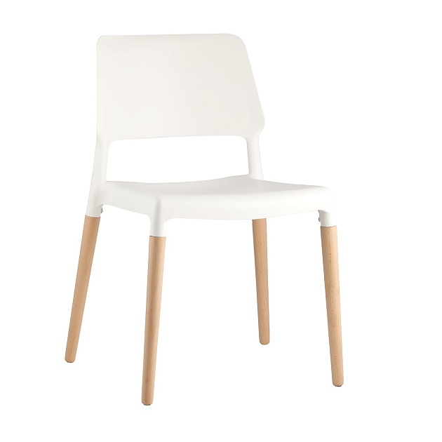 Кухонный стул Stool Group BISTRO белый с деревян. Ножками 8086 WHITE изображение 1 Кухонный стул Stool Group BISTRO белый с деревян. Ножками 8086 WHITE Фото № 1