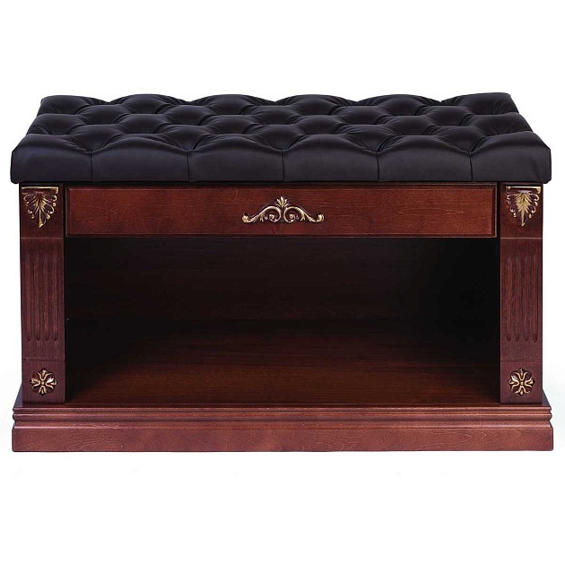 Обувница Мебелик Сильвия коричневый/темно-коричневый 001715 Фото № 1