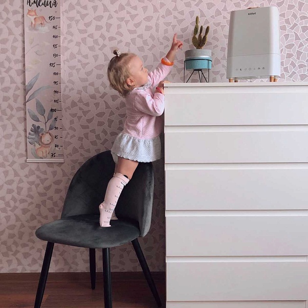 Кухонный стул AksHome Honnor серый, велюр, цвет каркаса черный 63384 Фото № 3