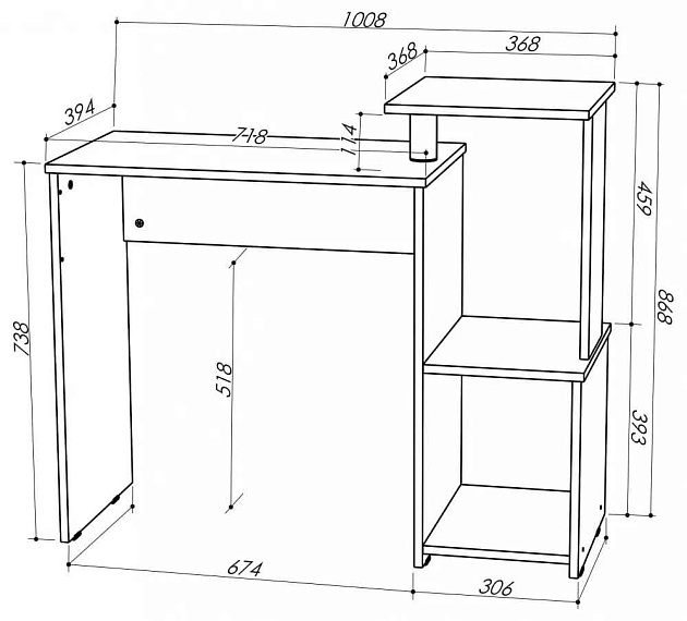Компьютерный стол Woodville Джаз-30 440397 изображение 2 Компьютерный стол Woodville Джаз-30 440397 Фото № 2