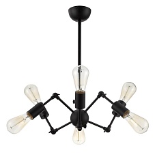 Подвесная люстра Arte Lamp A9190LM-6BK 1