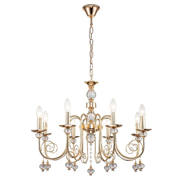 Подвесная люстра Escada Shine 678/8PL Gold изображение 4 Подвесная люстра Escada Shine 678/8PL Gold Фото № 4