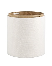 Пуф с ящиком Stool Group Хюгге S рогожка белая 19B260LSP YX1828-1 3