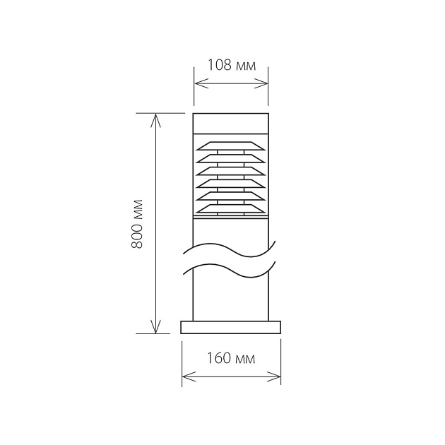 Уличный светильник Elektrostandard 1507 Techno черный a035093 Фото № 2