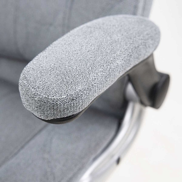 Кресло руководителя AksHome Galio серый, велюр 86372 Фото № 10