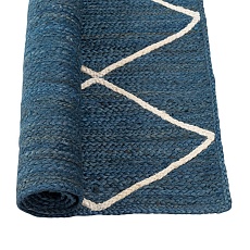 Ковер Tkano из джута темно-синего цвета с геометрическим рисунком из коллекции Ethnic, 70х160 см TK21-DR0011 4