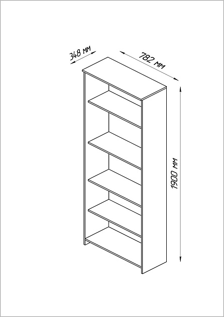 Стеллаж Шведский Стандарт Сириус 78х190 2.02.07.120.1 Фото № 3
