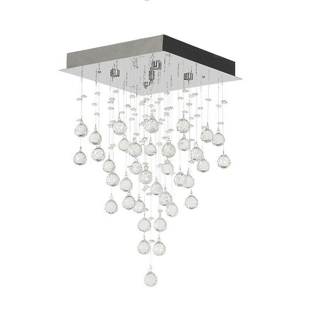 Каскадная люстра Lucia Tucci Grappolo 1800.4 Silver Фото № 1